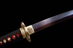 Hand Forged Japanese Samurai Katana Naraka：Bladepoint Pattern Steel Blade baking blue