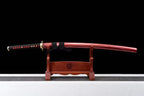 Hand Forged Japanese Samurai Katana Naraka：Bladepoint Pattern Steel Blade baking blue