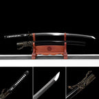 Hand Forged Japanese Samurai Katana Phantom Feather T10 Carbon steel Mirror grinding