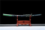 Hand Forged Japanese Samurai Katana Sky Dome Pattern Steel Pure copper fine carving set
