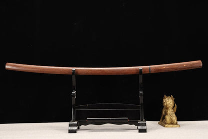 Hand Forged Japanese Samurai Katana T10 Burning edge Rosewood One-piece forging