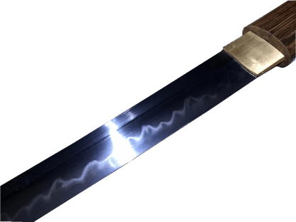 Hand Forged Japanese Samurai Katana T10 Burning edge Rosewood One-piece forging