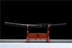 Hand Forged Japanese Samurai Katana Wanderer High Manganese Steel Blade blackening process