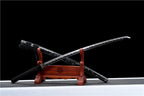 Hand Forged Japanese Samurai Katana Wanderer High Manganese Steel Blade blackening process