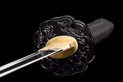 Hand Forged Japanese Tanto Naruto Short Sword T10 Turns the soil to burn blade