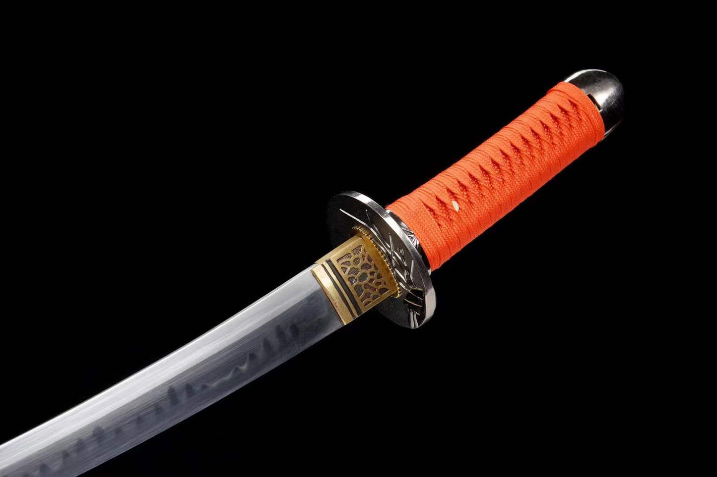 Hand Forged Japanese Tanto Red Sky Short Sword T10 Turns the soil to burn blade