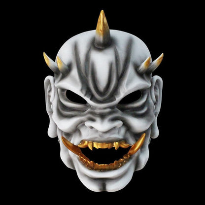 Hand-Made Japanese Hannya Demon King Resin Oni Mask