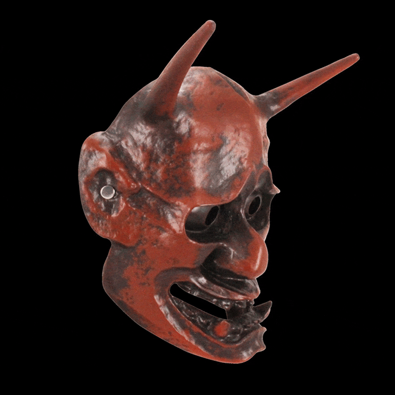 Hand-Made Japanese Hannya Devil Sushi Resin Oni Mask