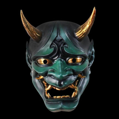 Hand-Made Japanese Hannya Hundred Ghosts at Night  Oni Mask