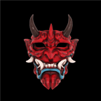 Hand-Made Japanese Hannya Little Noodle Ghost Resin Oni Mask