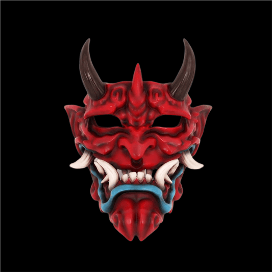 Hand-Made Japanese Hannya Little Noodle Ghost Resin Oni Mask