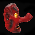 Hand-Made Japanese Hannya Red Tengu Resin Oni Mask