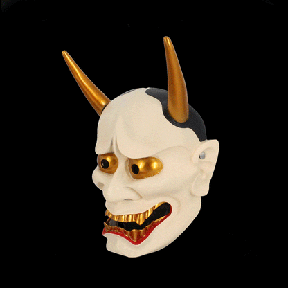 Hand-Made Japanese Hannya Resin Oni Mask