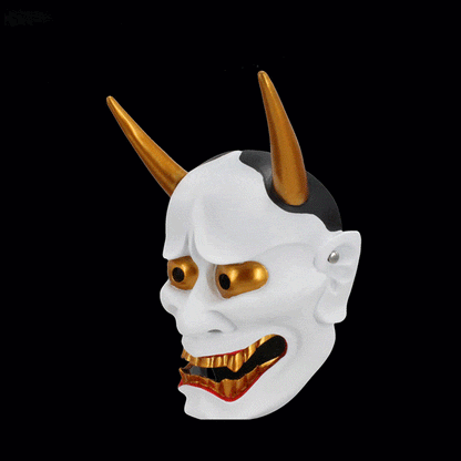 Hand-Made Japanese Hannya Resin Oni Mask