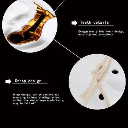 Hand-Made Japanese Hannya 凛凛蝶 Resin Oni Mask