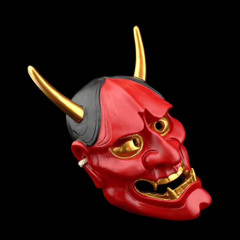 Hand-Made Japanese Hannya 凛凛蝶 Resin Oni Mask
