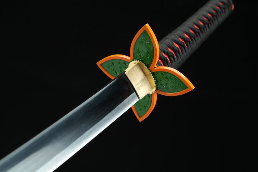Handmade Anime Demon Slayer Tanjiro Nichirin 3rd Generation Sword 1045 High Carbon Steel Black