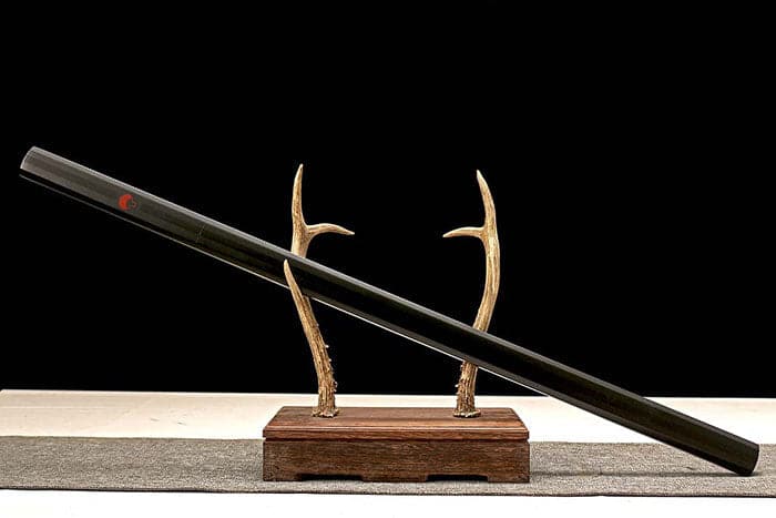 Handmade Anime NARUTO Sasuke Kusanagi-No-Tsurugi Sword Shirasaya Ninja Sword Spring Steel WhiteBlade