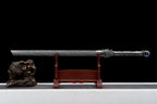 Handmade Ao Tian Manganese Steel Chinese Sword Baked blue engraving