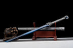 Handmade Ao Tian Manganese Steel Chinese Sword Baked blue engraving