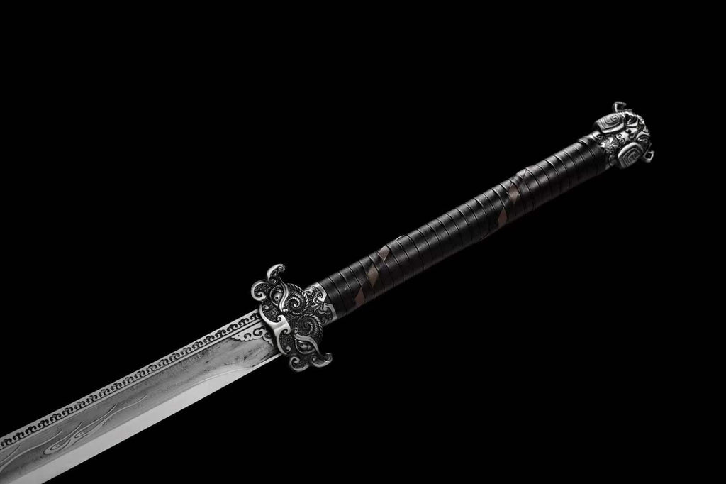 Handmade Beast Demon Oxtail Blade High Manganese Steel Corrosion pattern