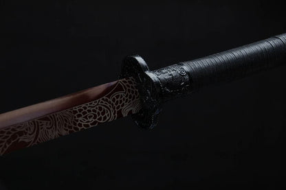 Handmade High Carbon Steel Archaic Blood Dragon  Tang Heng Sword