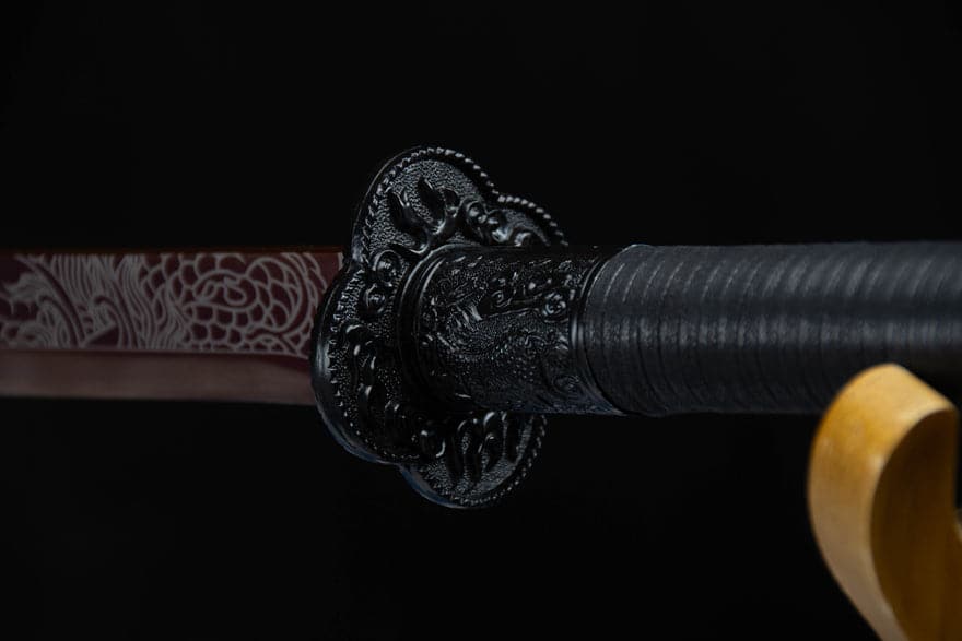 Handmade High Carbon Steel Archaic Blood Dragon  Tang Heng Sword