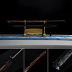 Handmade High Carbon Steel Archaic Blood Dragon  Tang Heng Sword