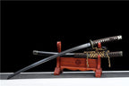 Handmade Japanese Tachi Odachi Dark Shadow High Carbon Steel Blackened blades