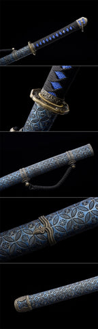 Handmade Japanese Tachi Odachi Prunus mume High Speed Steels Full Tang