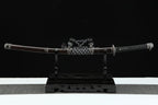 Handmade Japanese Tachi Odachi Sakura Pattern Steel High Ebony