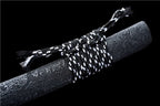 Handmade Japanese Wakizashi Chi Dragon High Manganese Steel Black Blade