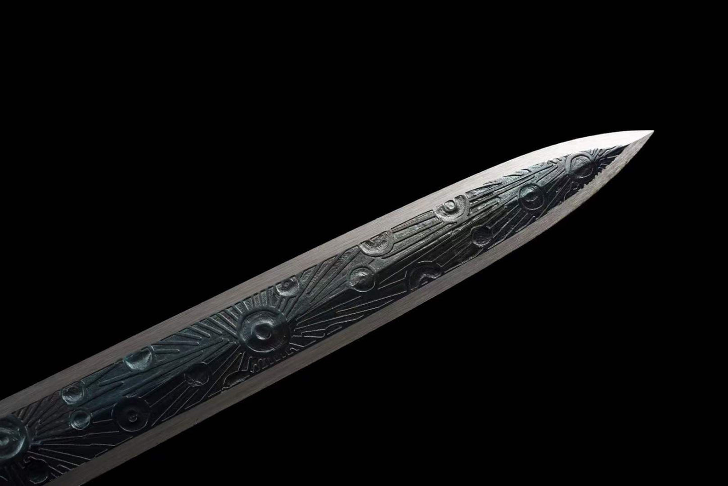 Handmade Overlord Gun Turn Pattern Steel One-piece forging