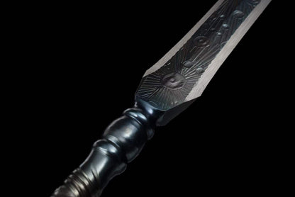 Handmade Overlord Gun Turn Pattern Steel One-piece forging