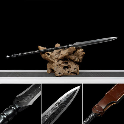 Handmade Overlord Gun Turn Pattern Steel One-piece forging