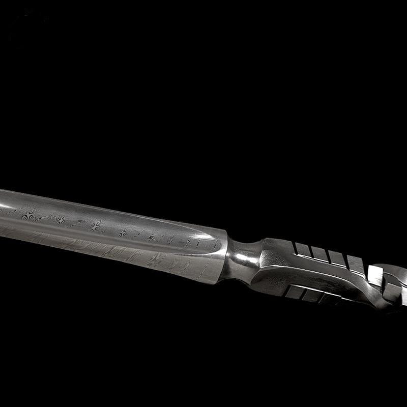 Handmade 三棱 Pattern Steel One-piece forging