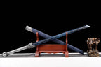 Handmade Pride High Manganese Steel Chinese Sword With Blue Engraving Blade