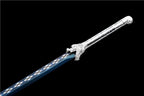 Handmade Silver Dragon High Manganese Steel Chinese Sword With Blue Blade