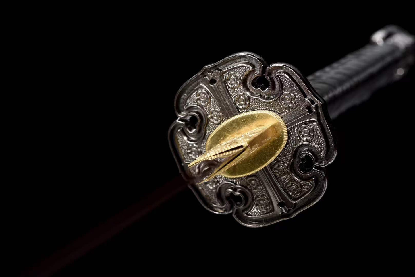 Handmade Undead Cut Katana Sword, Sekiro: Shadows Die Twice Japanese Samurai Sword, Red Manganese Steel Blades, Full Tang