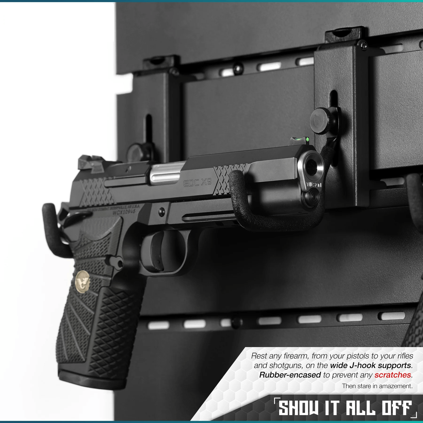 Build Your Wall Rack w/Angle Adjustable Rifle Wall Rack