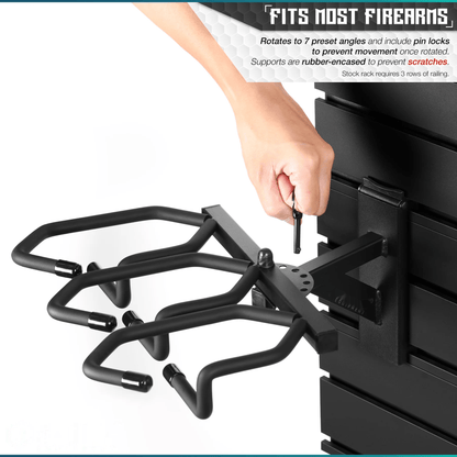 Wall Rack System - Angle Adjustable Rifle Wall Rack