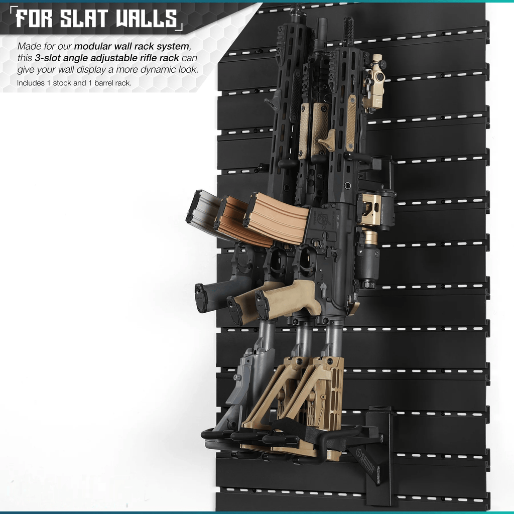Build Your Wall Rack w/Angle Adjustable Rifle Wall Rack