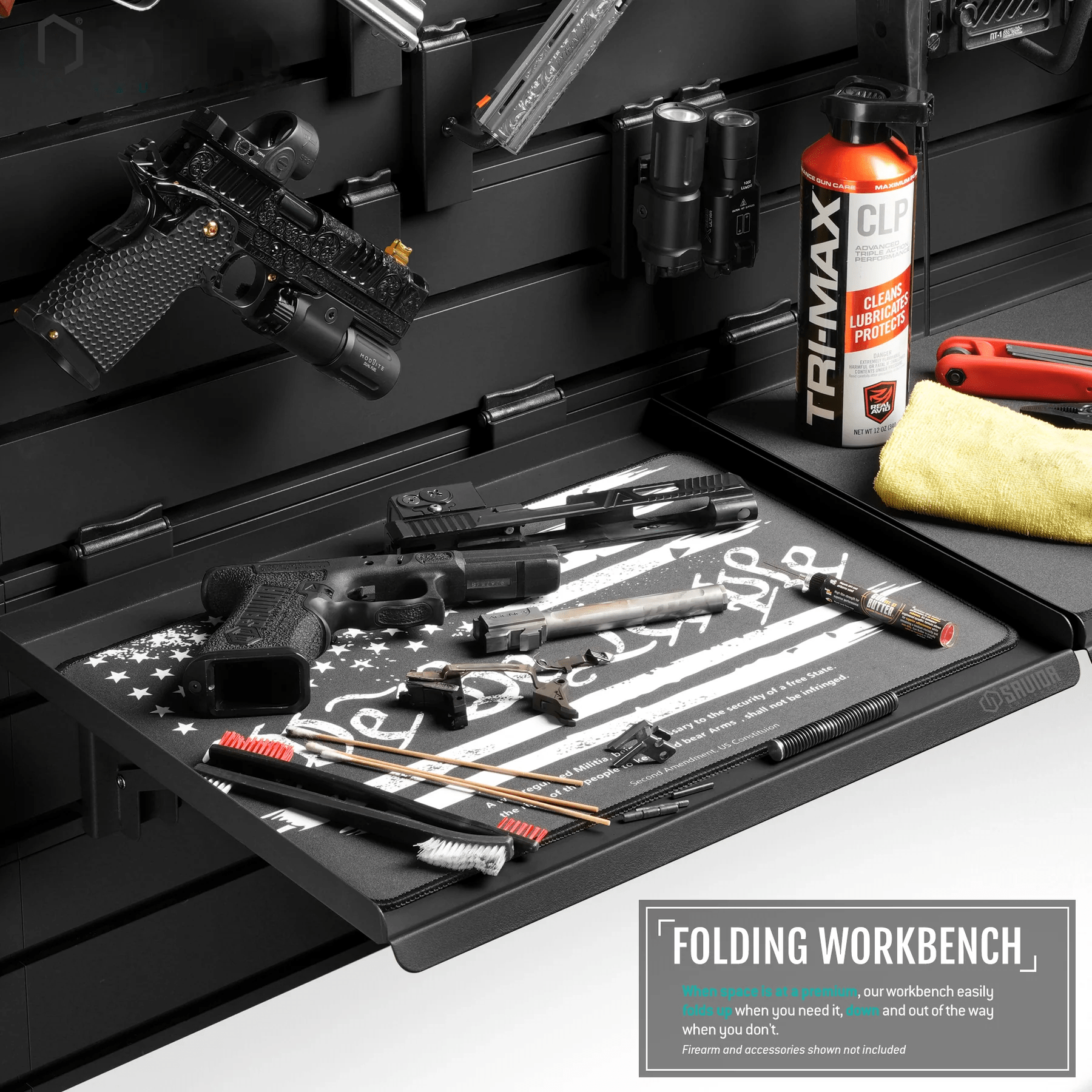 Build Your Wall Rack w/Angle Adjustable Rifle Wall Rack