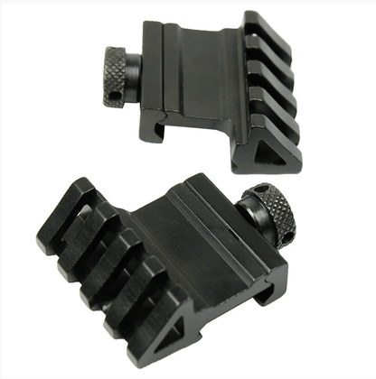 45 Degree Offset Rail Mount Quick Release for Picatinny Weaver Rail
